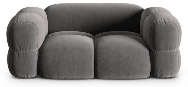 Szara aksamitna sofa 180 cm Loretto – Cosmopolitan Design
