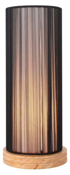 Candellux Lampa stołowa KIOTO 1xE27/40W/230V czarna/drewno CA0727