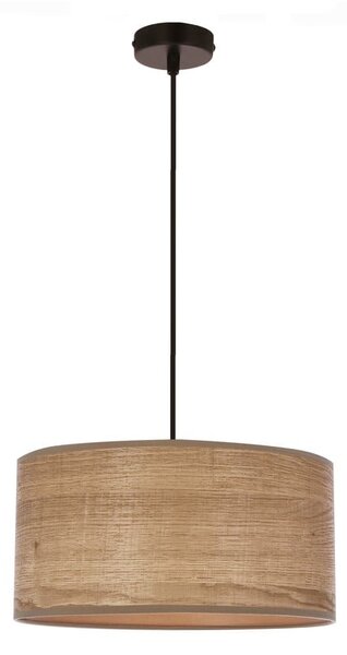 Jasnobrązowa lampa wisząca z rattanowym kloszem ø 30 cm Legno – Candellux Lighting