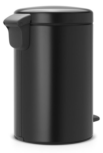 Stalowy kosz na śmieci z pedałem w kolorze matowej czerni 12 l NewIcon – Brabantia