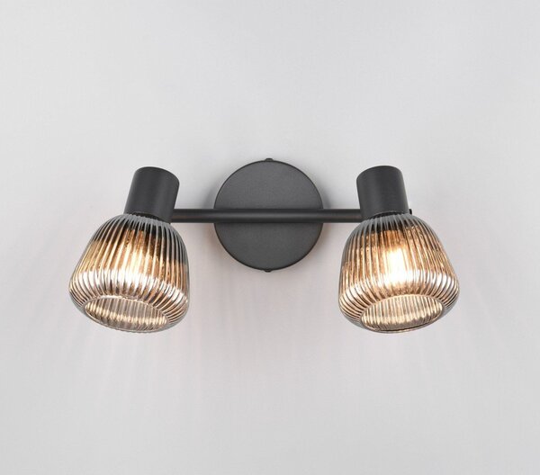 Czarna lampa punktowa ø 10 cm Tarifa – Trio