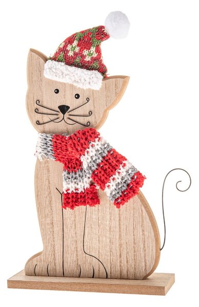 Drewniana figurka świąteczna (wysokość 29 cm) Cat – Dakls