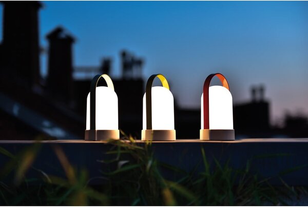 Biała lampa stołowa LED ze ściemniaczem (wysokość 15 cm) Uri – Remember