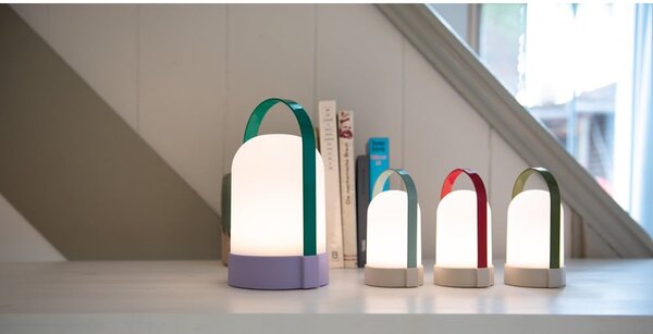 Biała lampa stołowa LED ze ściemniaczem (wysokość 15 cm) Uri – Remember