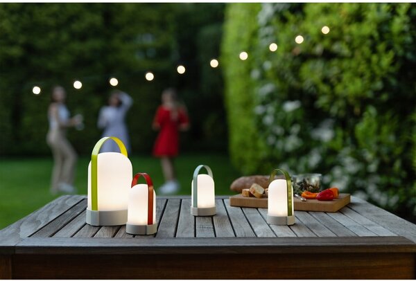 Biała lampa stołowa LED ze ściemniaczem (wysokość 15 cm) Uri – Remember