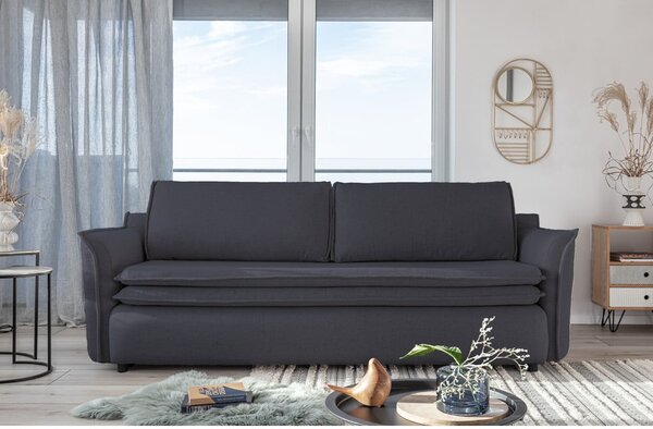Antracytowa rozkładana sofa Miuform Charming Charlie