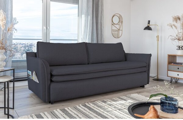 Antracytowa rozkładana sofa Miuform Charming Charlie