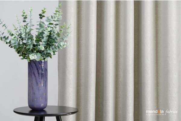 Beżowa zasłona 140x260 cm Teorema – Mendola Fabrics