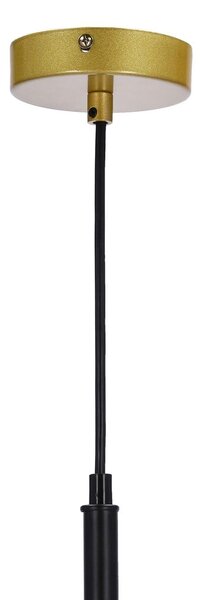 Lampa wisząca w kolorze złota ze szklanym kloszem 32.5x32.5 cm Duo – Candellux Lighting