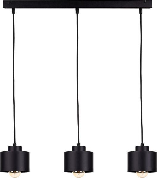 Keter Lighting Żyrandol na lince SIMPLY BLACK 3xE27/60W/230V KE0071