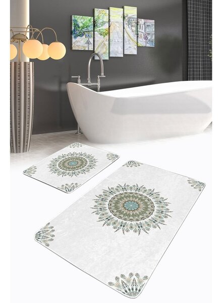 Białe dywaniki łazienkowe zestaw 2 szt. 60x100 cm – Mila Home