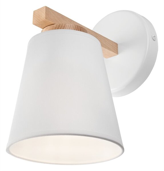 Biały kinkiet ø 15 cm Ellie – LAMKUR