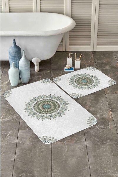 Białe dywaniki łazienkowe zestaw 2 szt. 60x100 cm – Mila Home