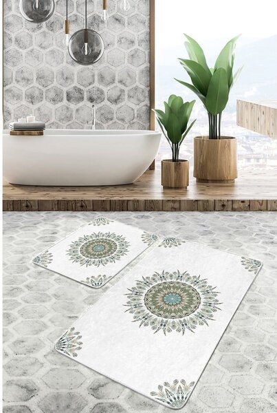 Białe dywaniki łazienkowe zestaw 2 szt. 60x100 cm – Mila Home