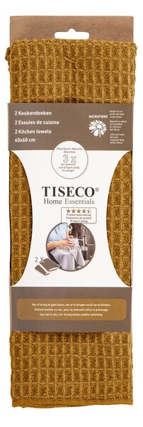 Ścierki z mikrowłókna zestaw 2 szt. 40x60 cm Waffle – Tiseco Home Studio
