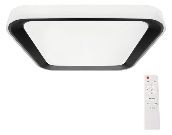 Milagro LED Ściemnialny plafon QUADRO LED/38W/230V 3000-6000K biały/czarny + pilot MI2004
