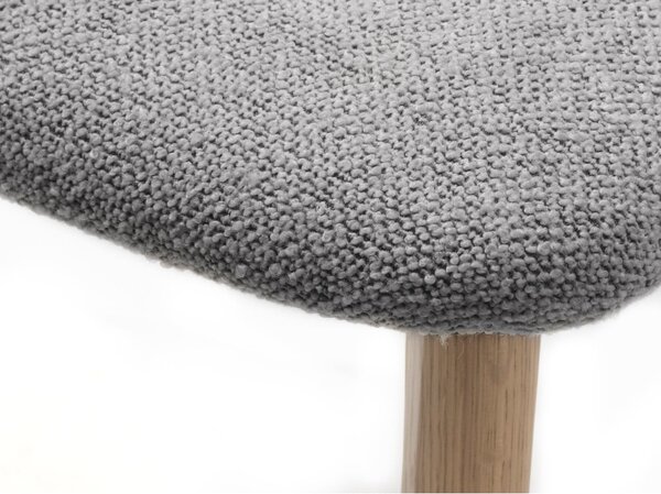 Jasnoszaro-naturalne krzesło Elim – Unique Furniture
