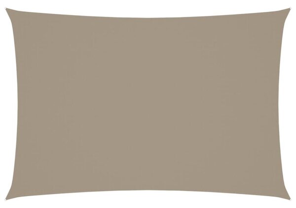 Prostokątny żagiel ogrodowy, tkanina oxford, 3x5 m, taupe