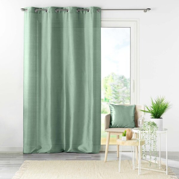 Zielona satynowa zasłona 140x240 cm Shana – douceur d'intérieur