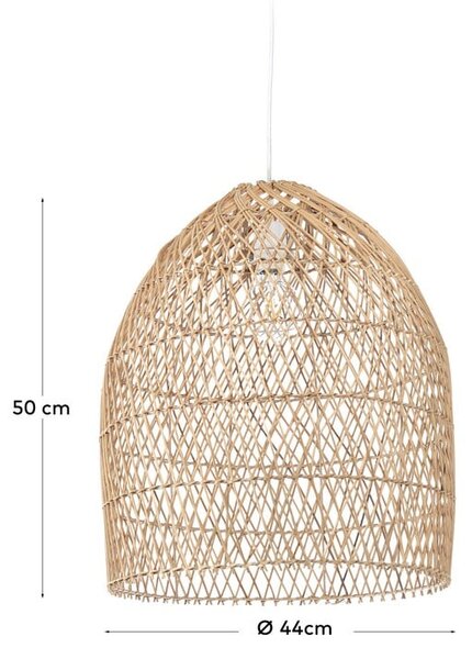 Rattanowy abażur ø 44 cm Domitila – Kave Home