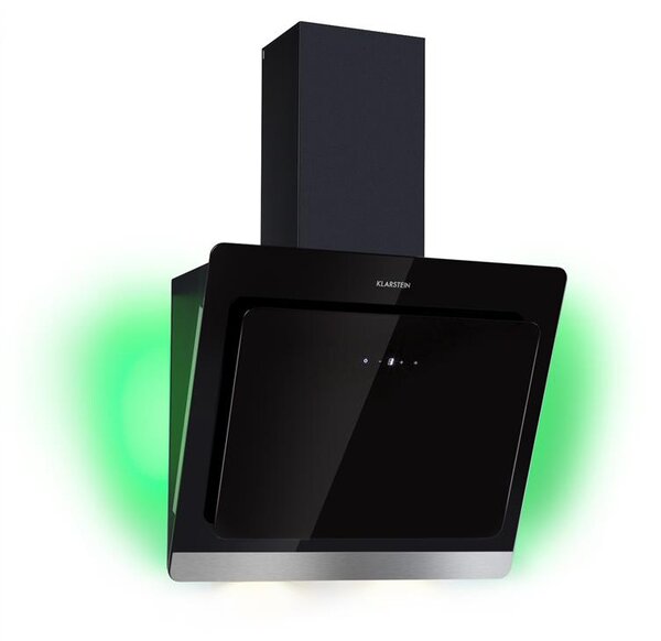 Klarstein Aurora Eco 60 okap kuchenny wyciąg 550 m³/h wyświetlacz LED czarny