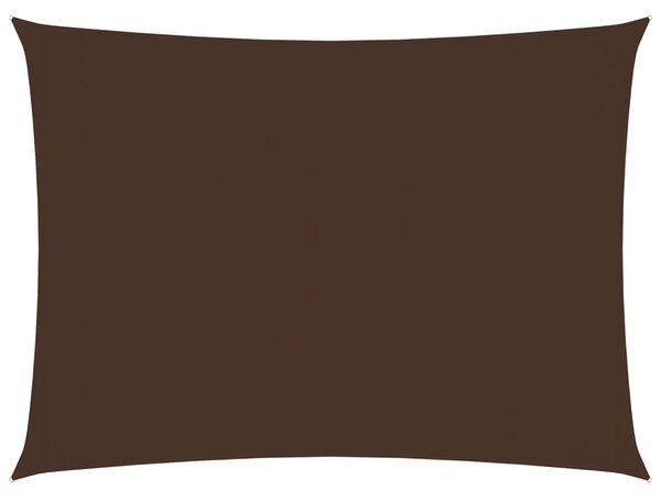 Prostokątny żagiel ogrodowy, tkanina Oxford, 5x6 m, brązowy