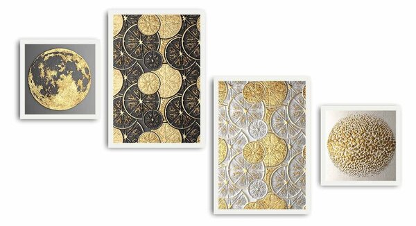 Obrazy zestaw 4 szt. 35x50 cm – Wallity