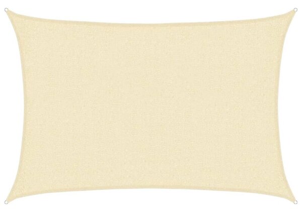 Żagiel przeciwsłoneczny, 160 g/m², kremowy, 2x2,5 m, hdpe
