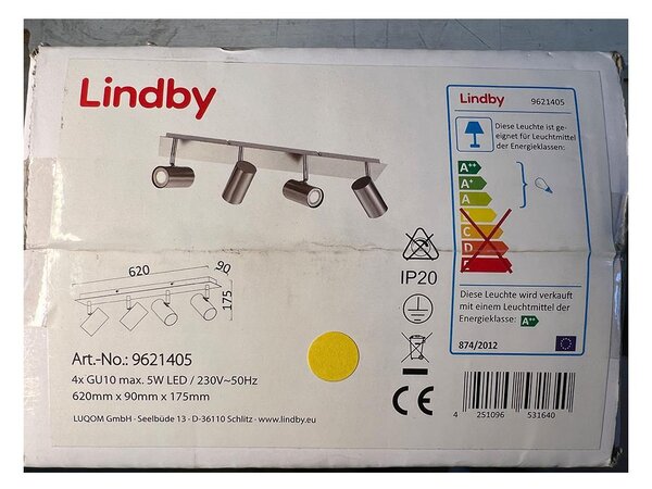 Lindby Lindby - Oświetlenie punktowe 4xGU10/5W/230V LW1135