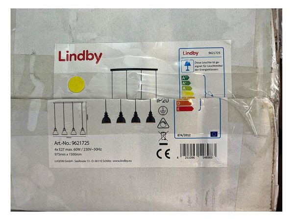 Lindby Lindby - Żyrandol na lince JASMINKA 4xE27/60W/230V LW1303