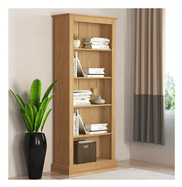Regał z litego drewna sosnowego w naturalnym kolorze 181x31 cm Mille – Støraa