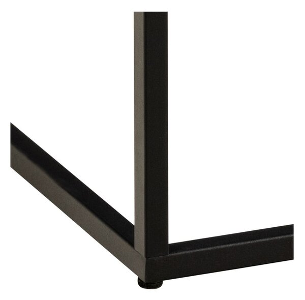 Czarny stolik z blatem w dekorze marmuru 60x60 cm Barossa – Actona