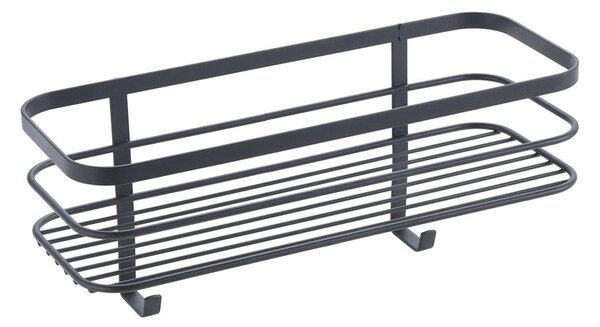 Czarna półka łazienkowa montowana na ścianie Origin - Metaltex