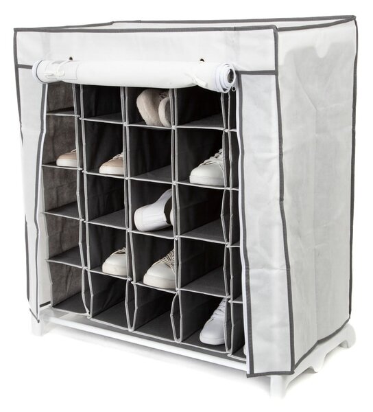 Materiałowa szafka na buty z 25 przegródkami Compactor Shoes