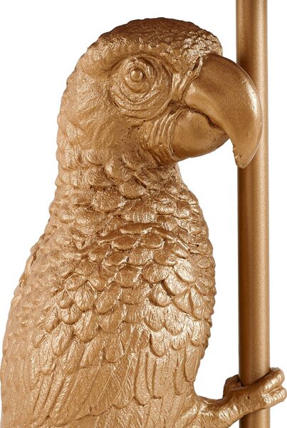 Lampa stołowa Marula Lindby, mosiężny / złoty, salon / jadalnia, tkanina / materiał / jedwab, nowoczesny