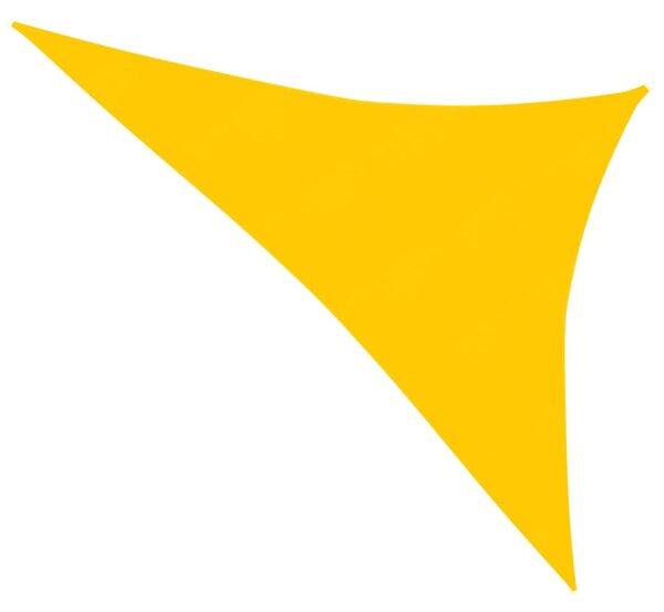 Żagiel przeciwsłoneczny, 160 g/m², żółty, 3x4x5 m, HDPE