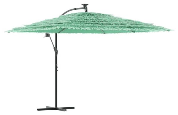 Parasol ogrodowy na stalowym słupku, zielony, 290x290x238 cm