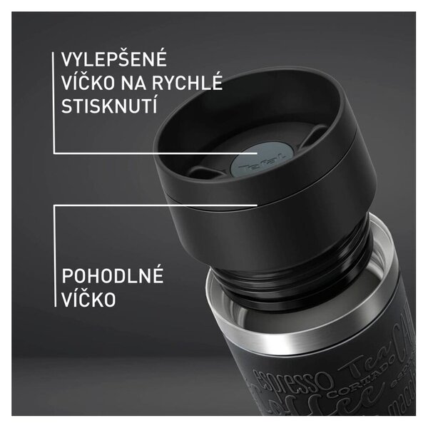 Czarny kubek podróżny 360 ml – Tefal