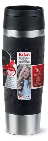 Czarny kubek podróżny 360 ml – Tefal