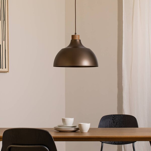 Lampa wisząca Kaitt Envostar, możliwość ściemniania, brązowy / rdzawy, salon / jadalnia, metal, skandynawski