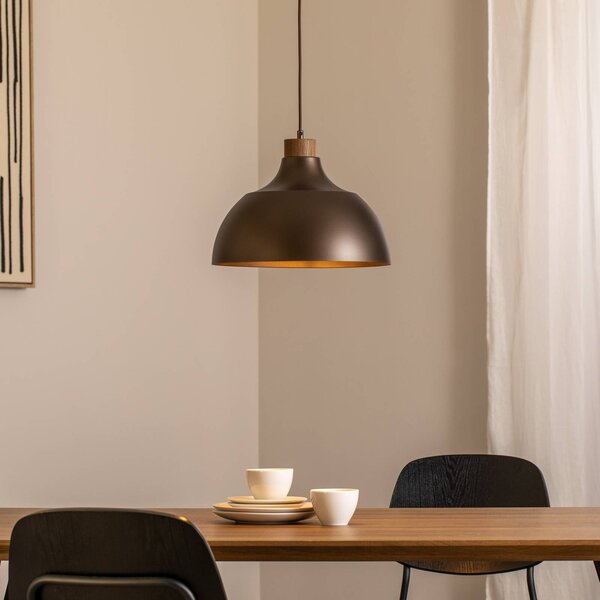 Lampa wisząca Kaitt Envostar, możliwość ściemniania, brązowy / rdzawy, salon / jadalnia, metal, skandynawski