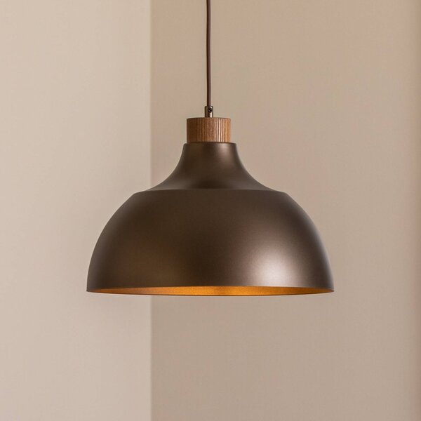 Lampa wisząca Kaitt Envostar, możliwość ściemniania, brązowy / rdzawy, salon / jadalnia, metal, skandynawski