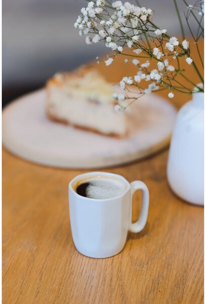 Białe kamionkowe kubki na espresso zestaw 2 szt. 80 ml Fuori – Vialli Design