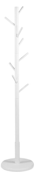 Biały wieszak z litego drewna kauczukowego ø 36x170 cm Bro – Spinder Design