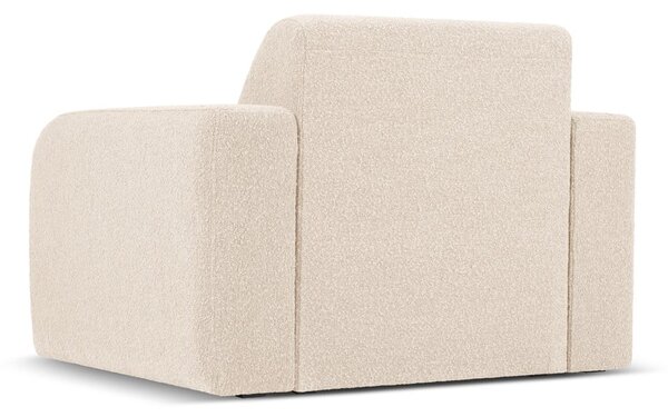 Beżowy fotel z materiału bouclé Molino – Micadoni Home