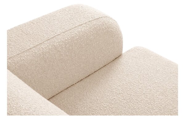Beżowy narożnik z materiału bouclé (lewostronny) Molino – Micadoni Home