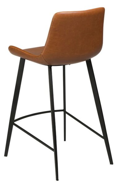 Jasnobrązowy hoker z imitacji skóry DAN-FORM Denmark Hype, wys. 91 cm
