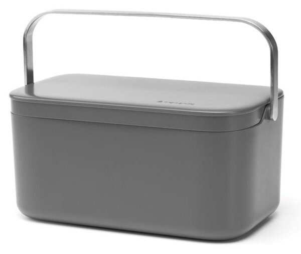 Ciemnoszary pojemnik na odpadki organiczne 1,8 l SinkSide – Brabantia