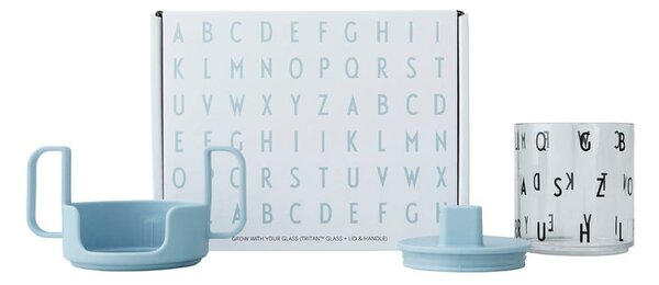 Jasnoniebieski kubek dla dzieci Design Letters Grow With Your Cup