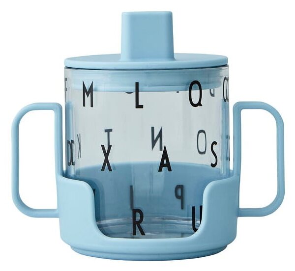 Jasnoniebieski kubek dla dzieci Design Letters Grow With Your Cup